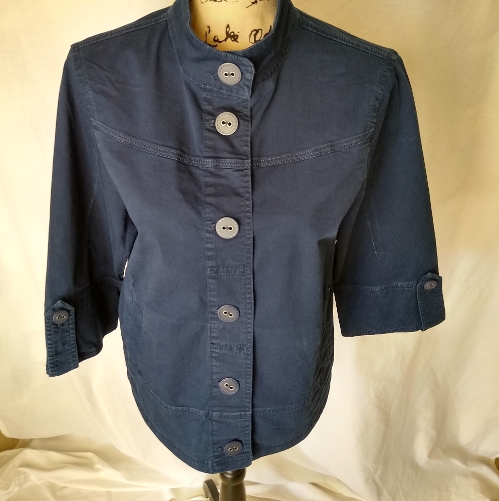 ❗FINAL❗Like New Eddie Bauer Blue Deck Jacket